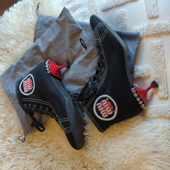 RARE! Miu Miu Club kitten heel sneaker - Picture 3 of 14